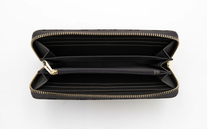 高知の財布 グレー×ブラック / 高知 ブランド 財布 長財布 合成皮革 革 アパレル ビジネス 贈り物 プレゼント ご当地 【株式会社ブランド高知】 [ATDW003]