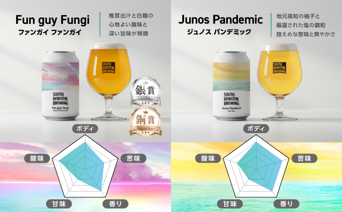 SOUTH HORIZON BREWING クラフトビール (350mL缶) 飲み比べ6本セット (6種類)/高知地ビール クラフトビール 麦酒 【SOUTH HORIZON BREWING】 [ATEU001]