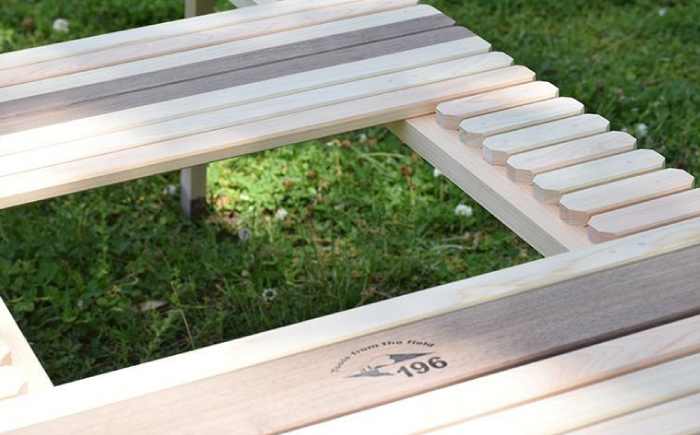 2つ折りフラットバーナーキャンプテーブル KUROSON370FB / アウトドア キャンプ テーブル 折りたたみ バーナー ひのき ウォールナット 人気 おすすめ 【196｜ひのきのキャンプ用品】 [ATBG009]