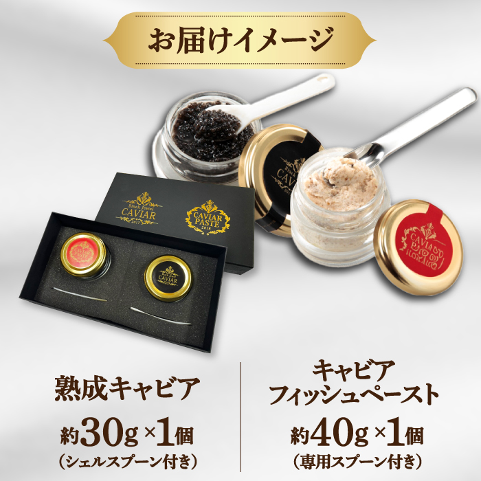 高知産熟成「キャビア キャビアフィッシュペースト」贈答セット 【興洋フリーズ株式会社】 [ATBX011]