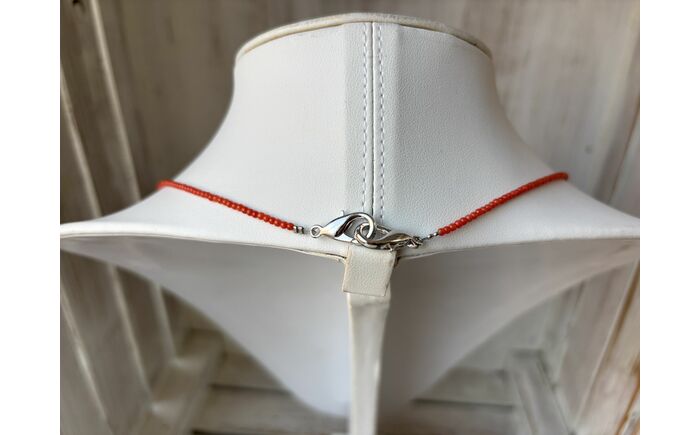 【母の日・敬老の日に】南国土佐よりお届け 贈って喜ばれる貴重な芥子粒珊瑚の3WAYアクセサリー 全長約57cm / レディース アクセサリー ジュエリー 【有限会社米沢サンゴ店】 [ATCX065]