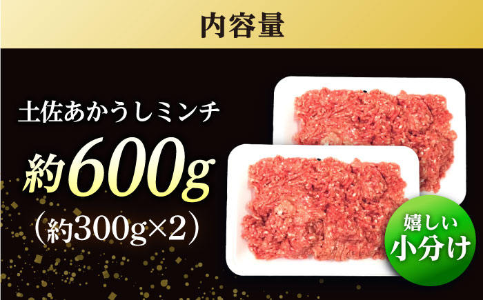 高知 土佐あかうしミンチ 約600g（約300g×2パック） / 高知県 土佐 あかうし 赤牛 和牛 お肉 牛肉 牛 ミンチ 贈答 ギフト 贅沢 【焼肉寛十郎】 [ATDO007]