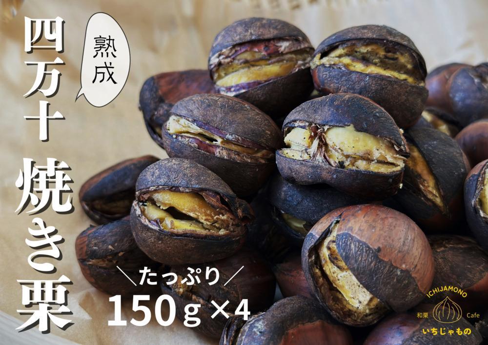 熟成四万十栗焼き栗の詰め合わせ (約150g×4袋入り) 〈2025年11月5日～2026年4月30日発送〉 / 栗 くり クリ 焼き栗 熟成 秋の味覚 秋 詰め合わせ 高知 四万十 【株式会社いちじゃもの】 [ATCB003]