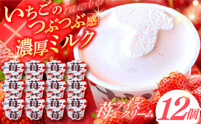 苺アイスクリーム 12個入 / スイーツ アイス アイスクリーム【グレイジア株式会社】[ATAC218]