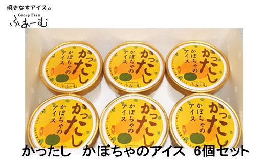かったし かぼちゃのアイス 6個セット 南瓜アイス カボチャアイス 野菜 アイス 土佐 / スイーツ アイス アイスクリーム【グレイジア株式会社】[ATAC375-01]