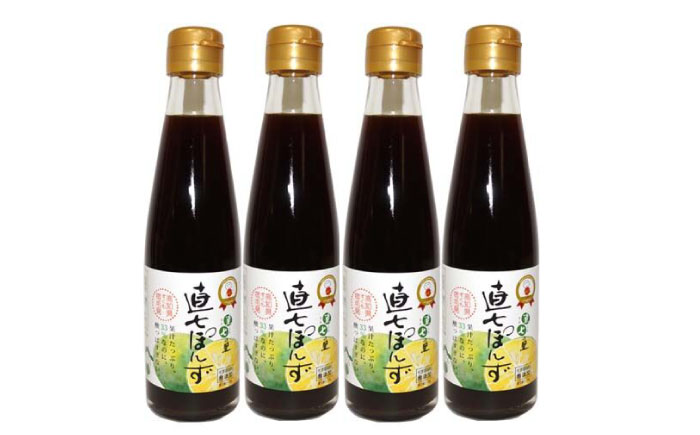 直七ぽんず 360ml×4本セット 果汁たっぷりまろやかポン酢 【グレイジア株式会社】 [ATAC404]