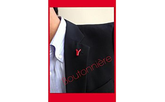 血赤サンゴのブートニエール 【株式会社ケンセン35】 [ATAR017]