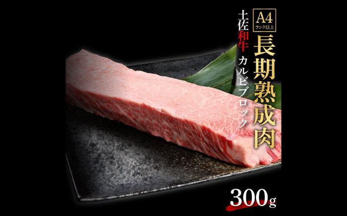 エイジング工法 熟成肉 土佐和牛 特選カルビ ブロック 約300g 冷凍 【株式会社LATERAL】 [ATAY038]