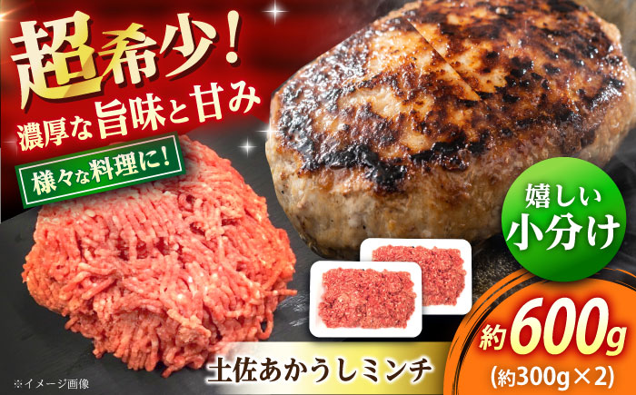 高知 土佐あかうしミンチ 約600g（約300g×2パック） / 高知県 土佐 あかうし 赤牛 和牛 お肉 牛肉 牛 ミンチ 贈答 ギフト 贅沢 【焼肉寛十郎】 [ATDO007]