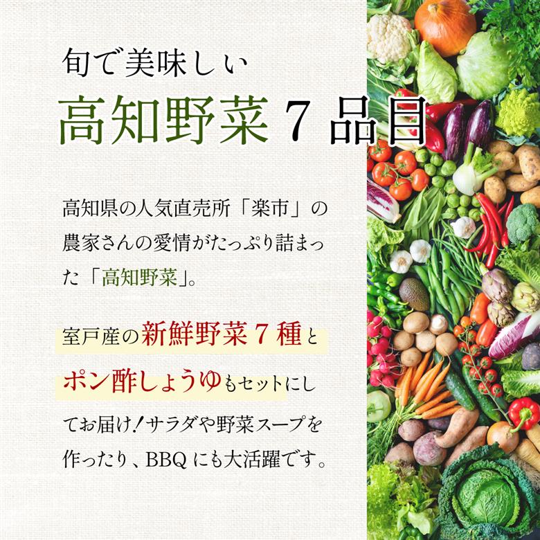 野菜詰め合わせ セット 7種類 (特製ポン酢付) 新鮮 旬 春 おまかせ 5000円 故郷納税 送料無料