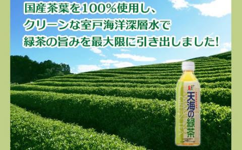 室戸海洋深層水使用「天海（あまみ）の緑茶」500ml×24本