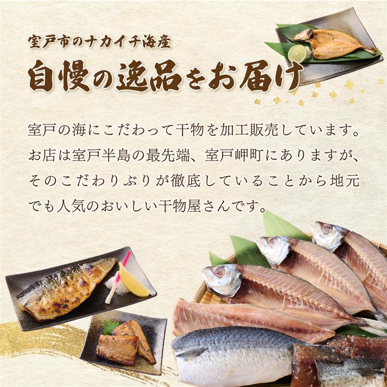ナカイチ海産！アジの干物５～８枚 お楽しみ 干物 あじ おかず 冷凍 5000円 送料無料 nk035