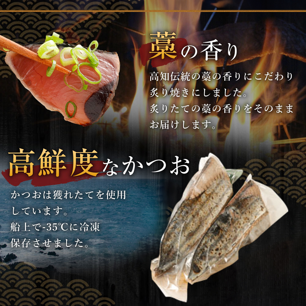 【定期便 / ９ヶ月連続】 土佐流藁焼きかつおのタタキ２節セット (オリジナルたたきのタレ付き)