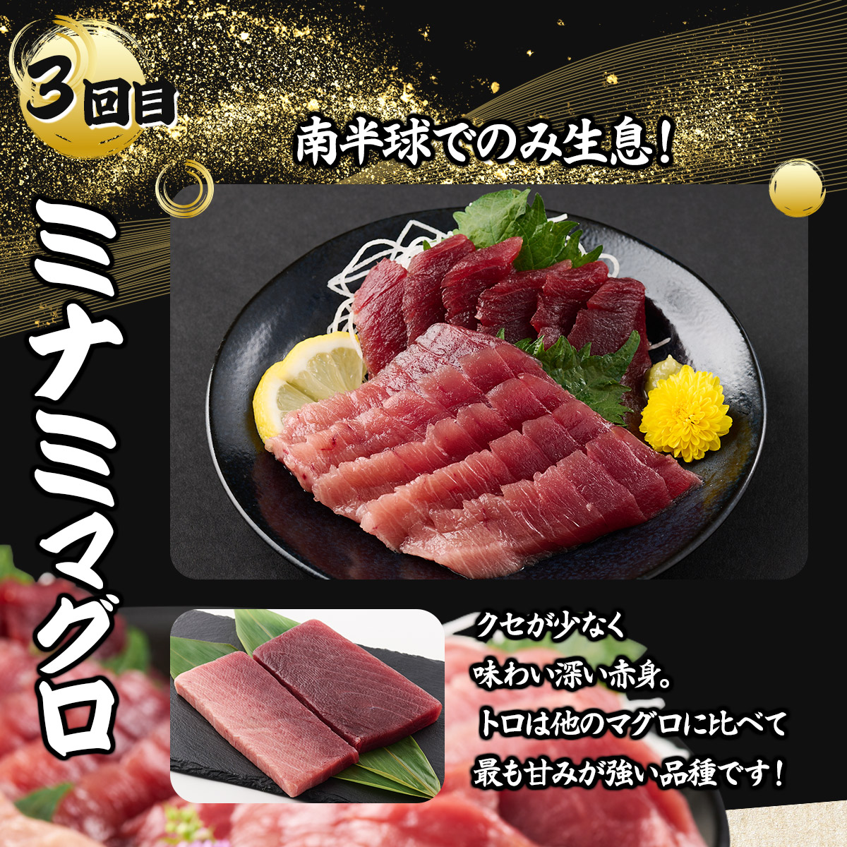 室戸屋誉丸の厳選マグロ（赤身・中トロ）を定期便で食べ比べ！【３回お届け】