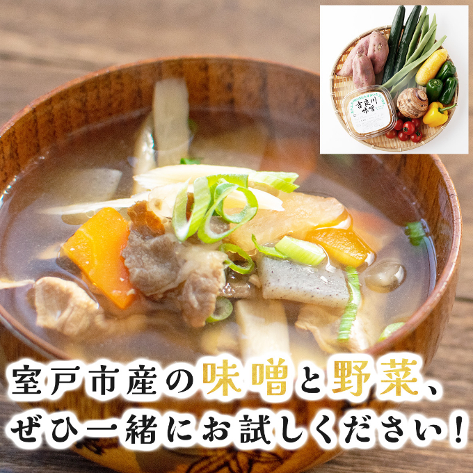 お味噌 (550g) 野菜 (8品) セット 詰め合わせ 旬 おまかせ 新鮮 やさい 味噌 みそ 吉良川みそ 調味料 高知県 室戸市 5000円 送料無料 rk014