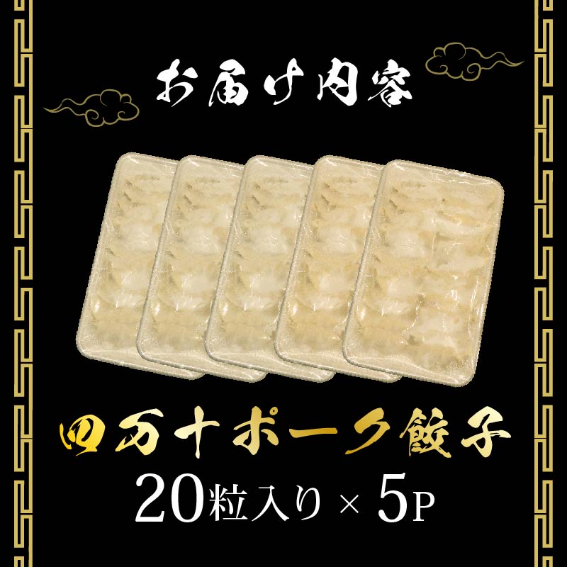 ヤマジュウの特選！四万十ポーク手作り餃子 100個