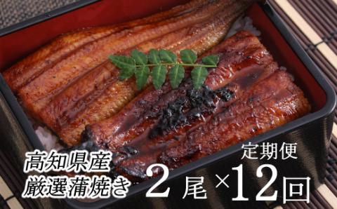ヤマジュウ厳選！国産蒲焼き２尾【１２回定期便】