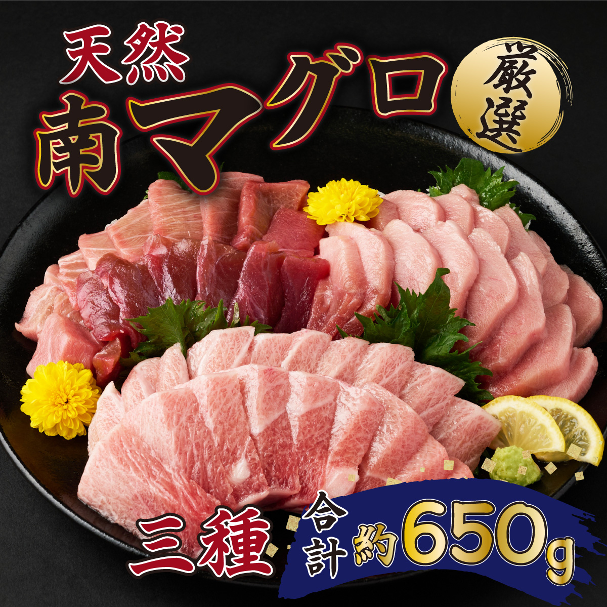 【室戸市】 厳選 天然 南マグロ 赤身 中トロ 大トロ 650g