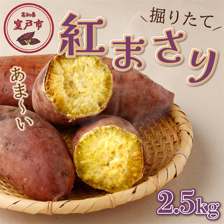 【先行予約】掘りたて！あま～い新さつまいも（紅まさり）２．５ｋｇ 数量限定