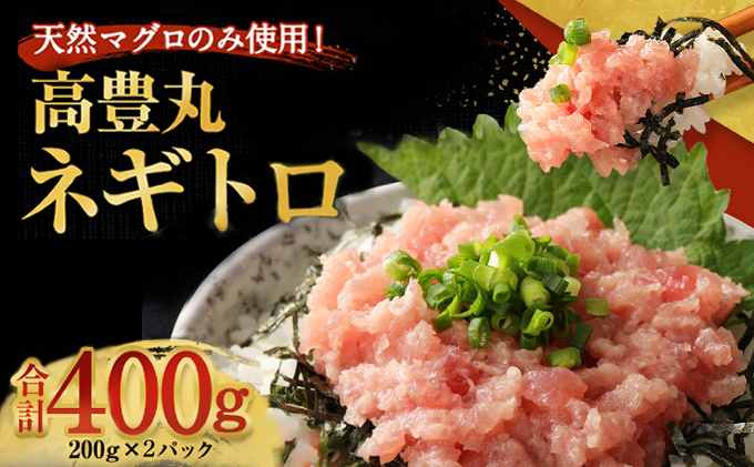 ネギトロ 400g(200g×2パック) 天然マグロ使用 個包装 流水で簡単解凍 まぐろたたき ねぎとろ丼 鮪 マグロ まぐろ 高知 まぐろのたたき ねぎとろ 冷凍 小分け 便利 高豊丸 室戸市