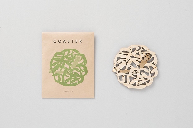 山のくじら舎コースター4枚セット