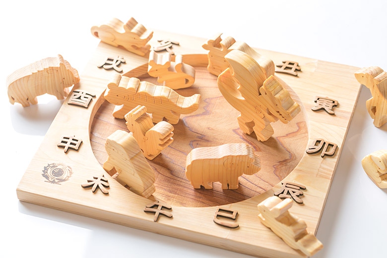 【木のおもちゃ】十二支パズル 名入れ可能
