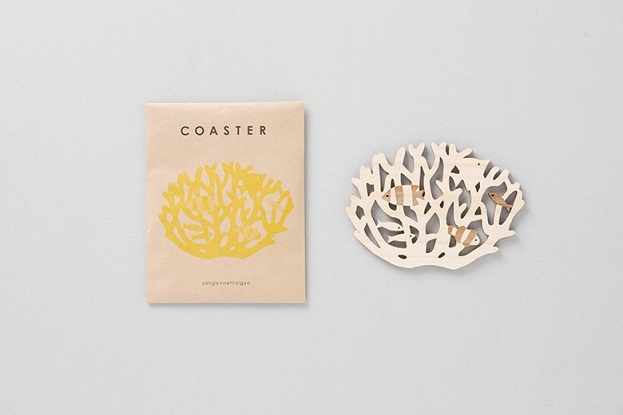 山のくじら舎コースター4枚セット