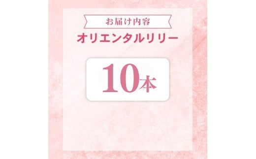 ユリ オリエンタルリリー 10本セット