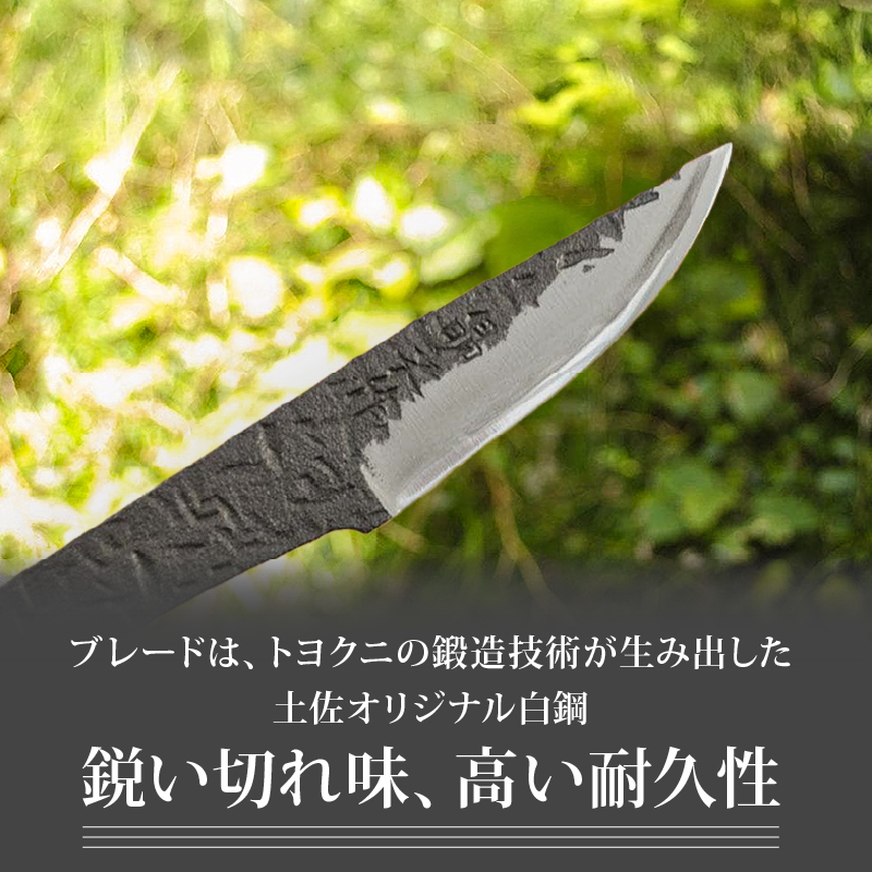 土佐鍛 クラフト万能小刀 土佐オリジナル白鋼 両刃 ケース無し | ナイフ キャンプ アウトドア 打刃物 土佐 鉈 剣鉈 なた 職人 山林 狩猟 熊 刃物 薪割り ハンドメイド 釣り 伝統 工芸 高知県 南国市
