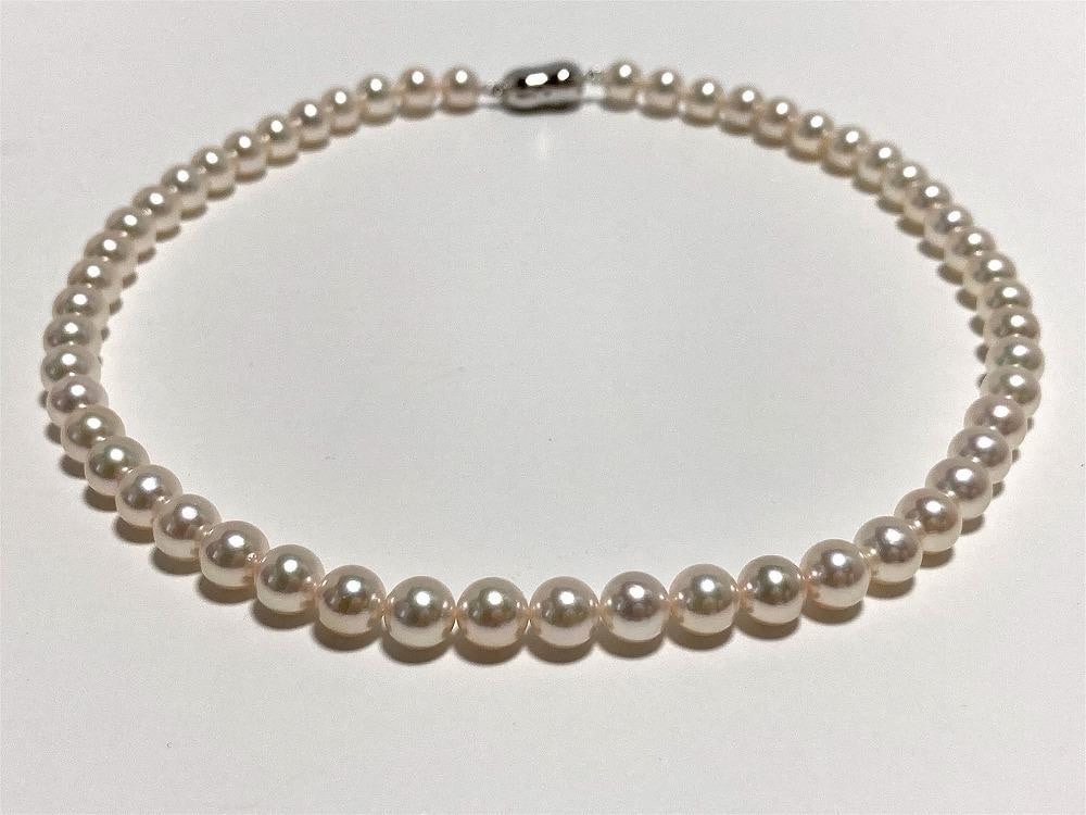 あこや真珠オーロラ花珠ネックレス 真珠鑑別鑑定書付