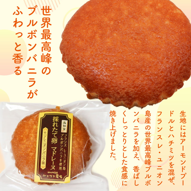 マドレーヌ モンレニオンバニラ 7個入 | バニラ はちみつ 蜂蜜 ハチミツ アーモンド 焼き菓子 お菓子 おかし 贈答用 ギフト 包装 スイーツ 人気 おすすめ たまご 卵 高知県 南国市