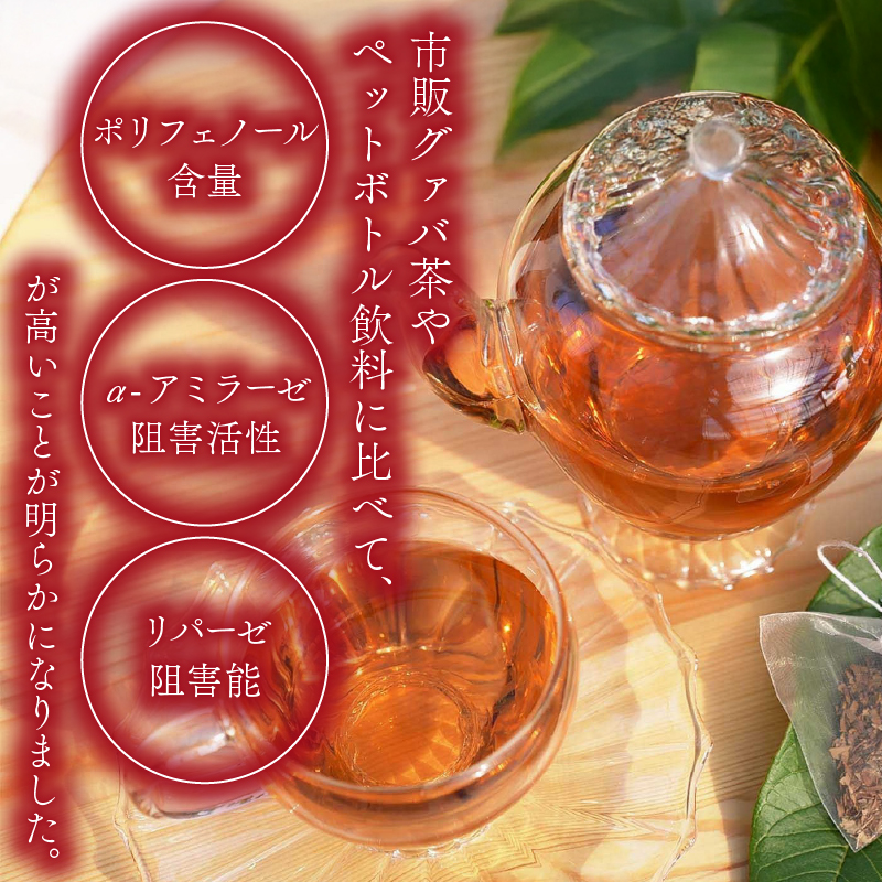 国産有機栽培グァバ葉100％使用 土佐國グァバ茶（2g×30包）