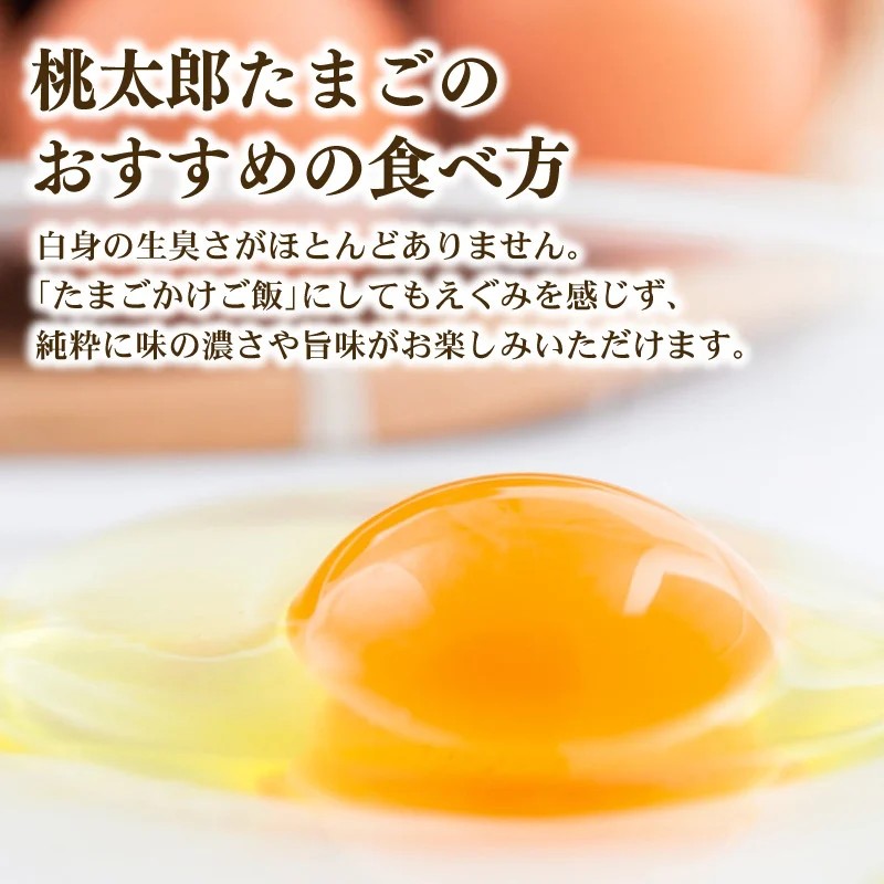 【6回定期便】タマゴ好きにはたまらない 桃太郎たまご 15個入り×2セット(ギフト用包装)