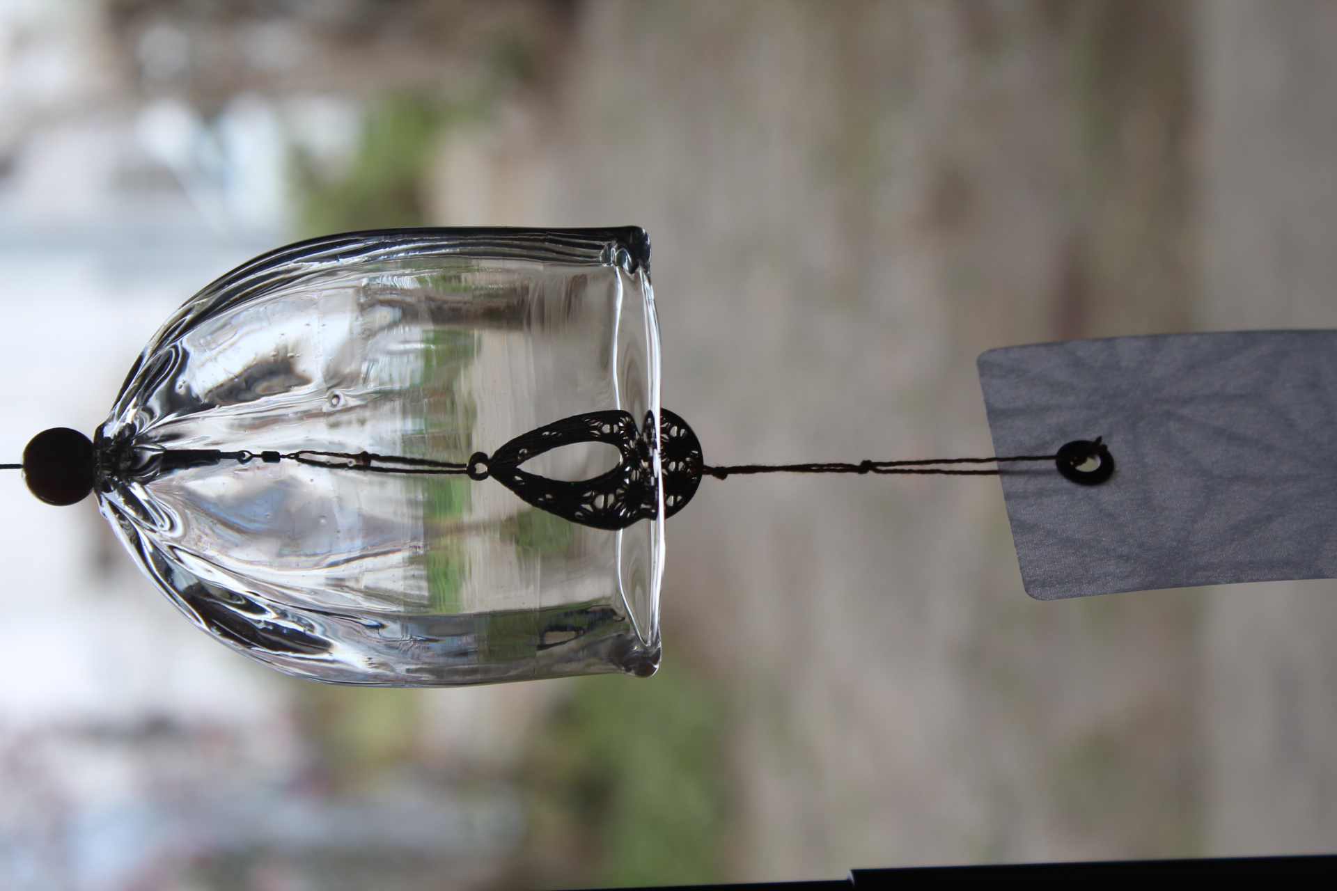 ガラス風鈴「海つ音」（釣鐘型・麻の葉）【 工芸品 雑貨 インテリア 風鈴 人気 おすすめ 】