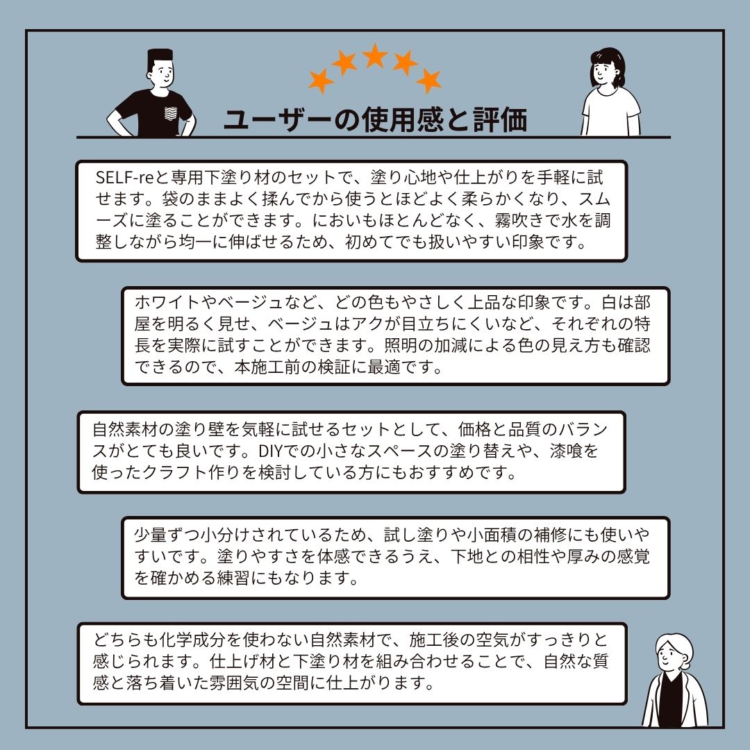 自然派ねりしっくい SELF-re セルフル 下塗り材 コテ付き1平方メートルお試しセット アッシュグレー | DIY 初心者 簡単 練り済み しっくい 漆喰 こだわり 自然素材 リノベ クラフト 安心 塗り壁 高知県 南国市