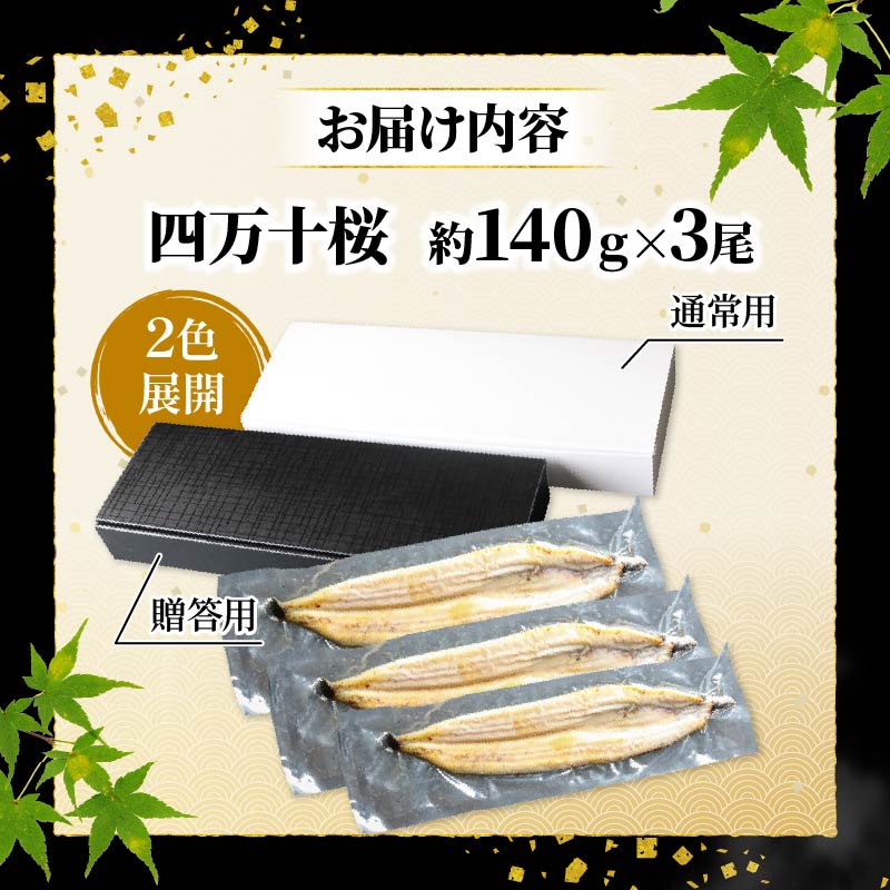 【贈答用】【12回定期便】極上国産うなぎ四万十桜 白焼き約140g×3尾 | うなぎ 鰻 ウナギ 白焼き 定期便 国産 四万十鰻 ウナギ 蒲焼き 調理済み タレ付き 頒布会 ギフト（お歳暮/お正月）高級 お取り寄せ グルメ 食べ比べ 冷凍