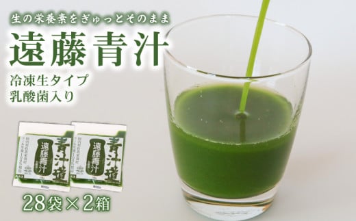 遠藤青汁 【生】 冷凍 2箱 5.6kg( 100g × 56袋 )