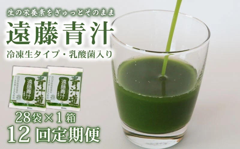 【12ヶ月定期便】 遠藤青汁 【生】 冷凍 1箱