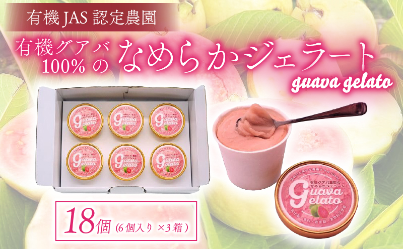有機グアバ農園のなめらかジェラート 計18個