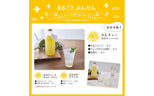 まるごとぶんたん 土佐文旦シロップ 1本 360ml 希釈用 ぶんた