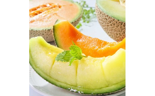 高級土佐アールスメロン2玉入り メロン めろん 赤白セット 