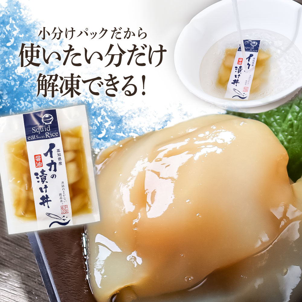 イカの醤油漬け丼（4P）セット イカ いか 漬け丼 漬け 丼 素