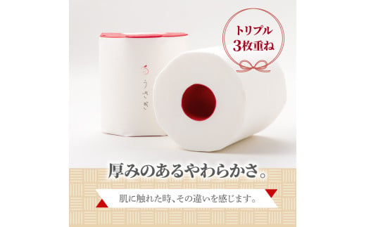 【定期便】うさぎ8ロール化粧箱入ギフト×6ケース 3か月毎 