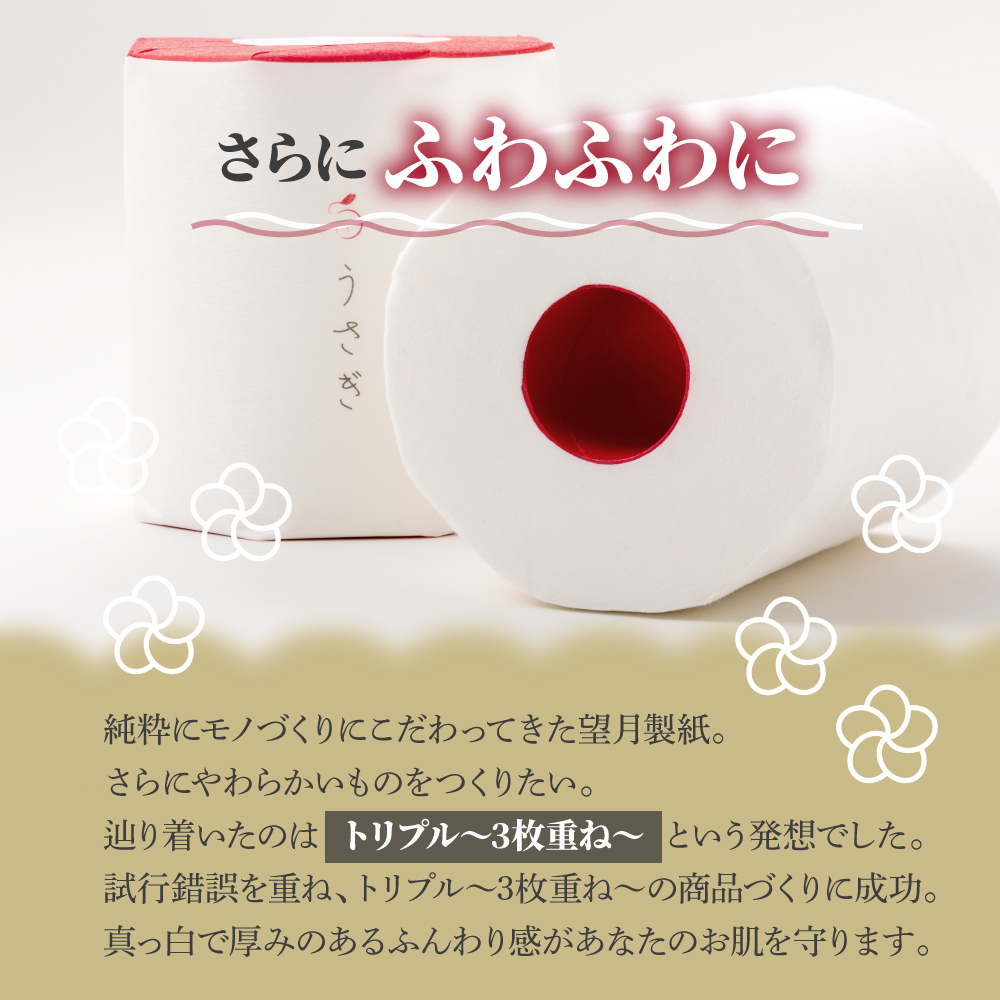 【望月製紙】うさぎ2ロールギフトボックス 高級 トイレッ