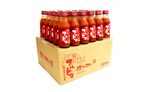定期便3ヶ月 毎日フルトマ レッド 100ml 30本箱入 池トマト 1