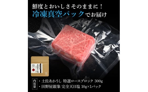 特選 ロースブロック 土佐あかうし 長期熟成肉 300g 田野屋
