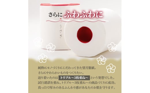 【定期便】うさぎ8ロール化粧箱入ギフト×6ケース 3か月毎 