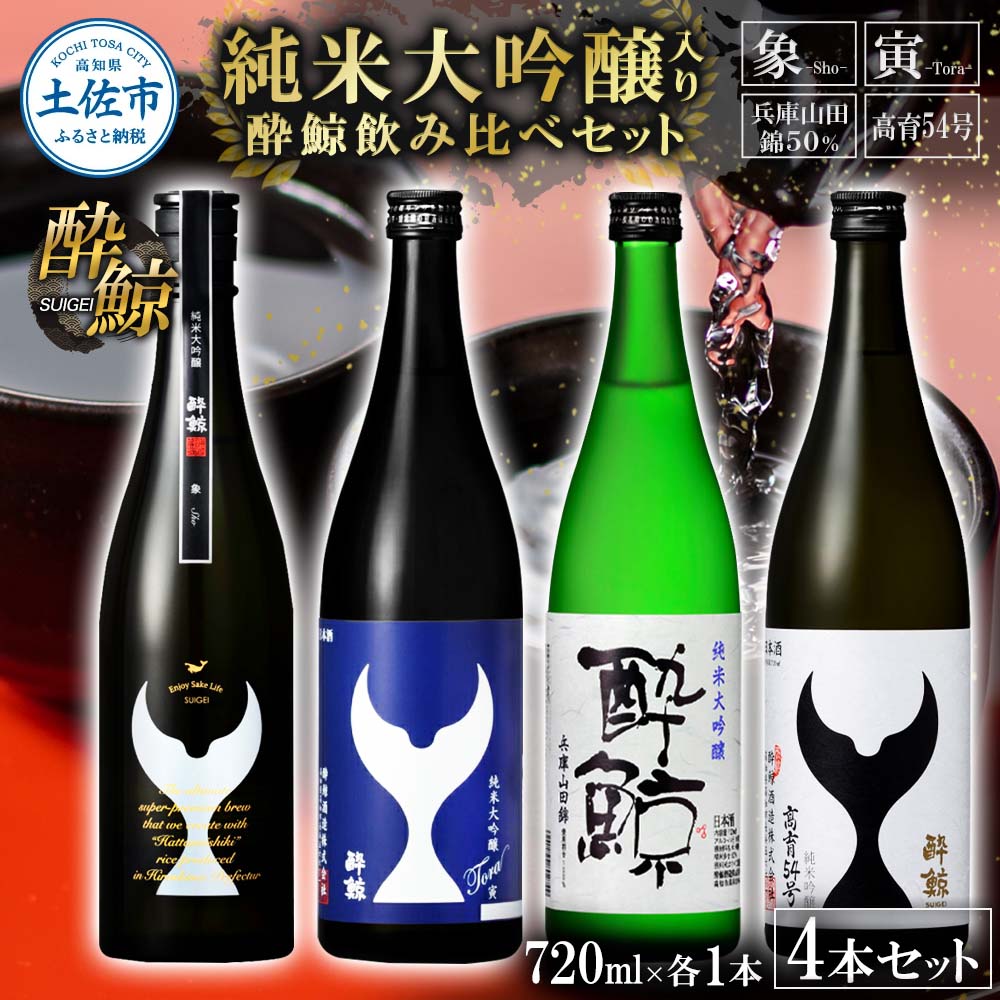 日本酒 酔鯨 飲み比べセット 純米大吟醸 象（Sho）寅（Tora）