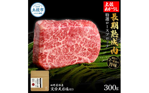特選 ロースブロック 土佐あかうし 長期熟成肉 300g 田野屋