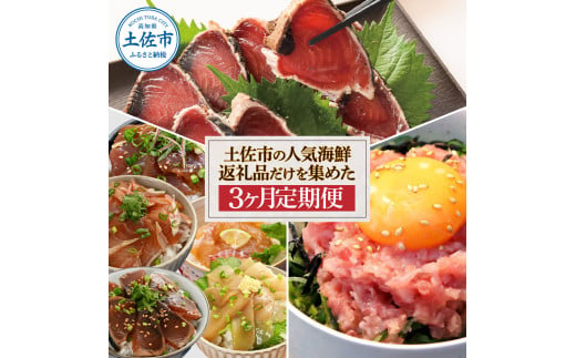 土佐市の人気海鮮返礼品だけを集めた3か月定期便 訳あり鰹